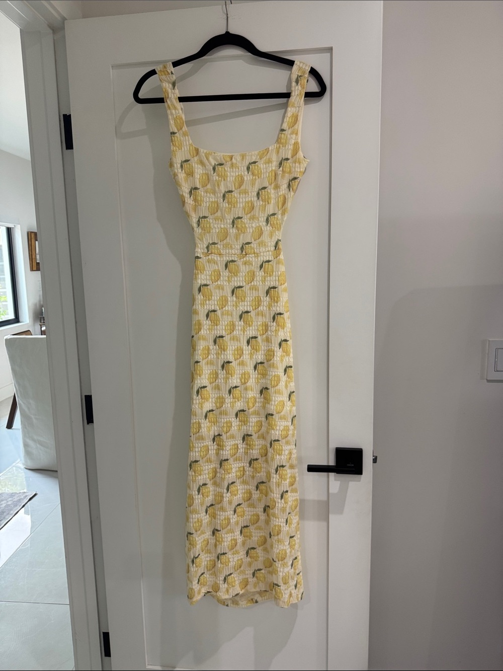 Yellow Lemon-Print Women's Sundress